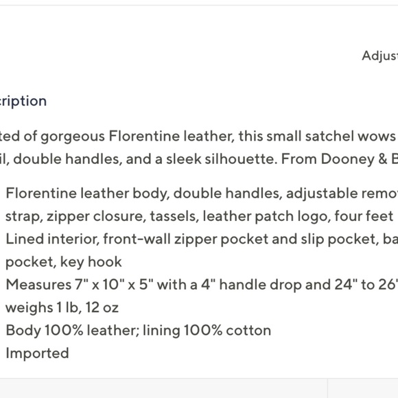 Dooney and Bourke Florentine Fuchsia Satchel - Picture 10 of 10